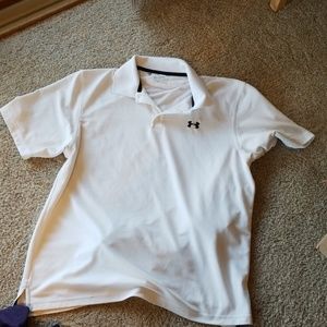 White under armour polo